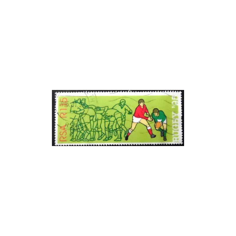 Selo postal da África do Sul de 1995 Rugby