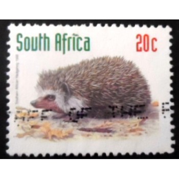 Selo postal da África do Sul de 1998 Southern African Hedgehog