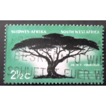 Selo postal do Sudoeste Africano de 1967 Alhagi pseudalhagi