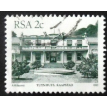 Selo postal da África do Sul de 1986 Tuynhuys Cape Town