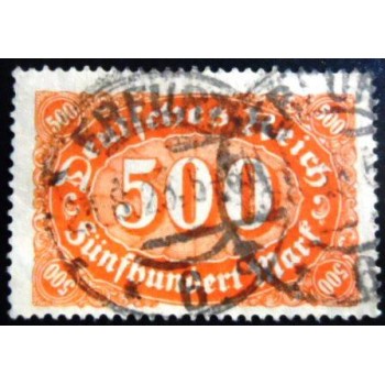 Imagem similar à do selos postal da Alemanha Reich de 1922 - Mark Numeral 500 U