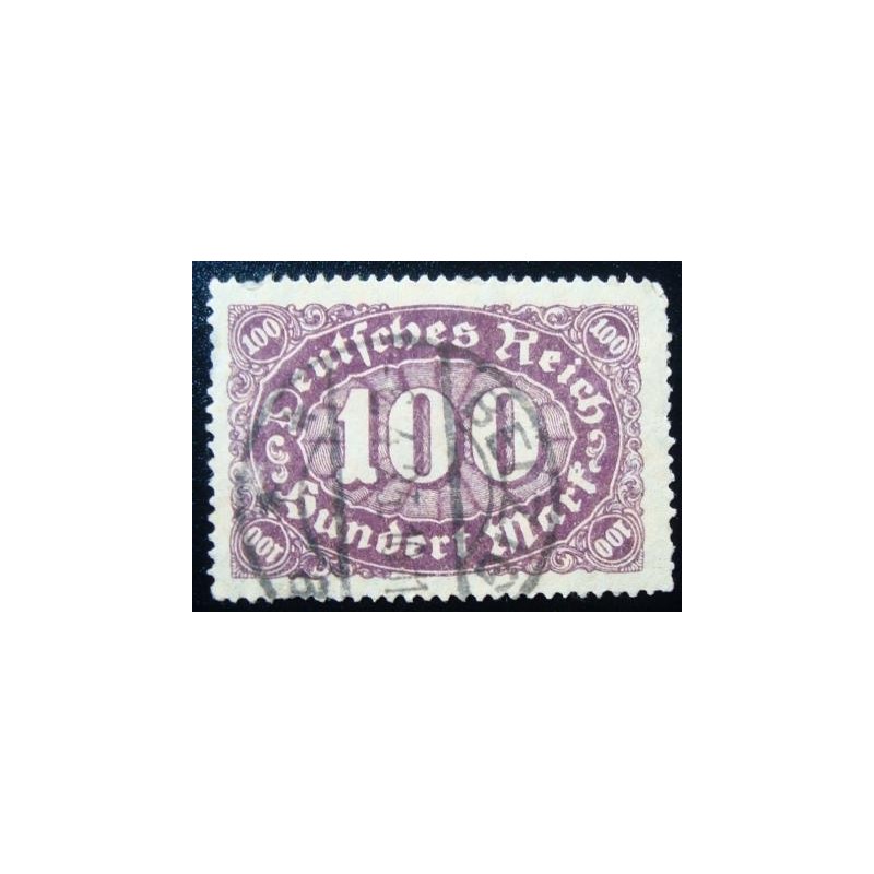 Imagem similar à do selo postal da Alemanha de 1922 Mark Numeral 100 U