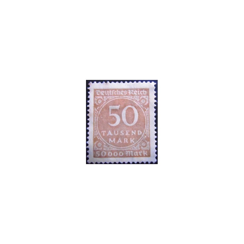 Selo da Alemanha Reich de 1923 Value in circle 50 N