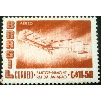 Selo postal do Brasil de 1956 14 Bis 11,50 M