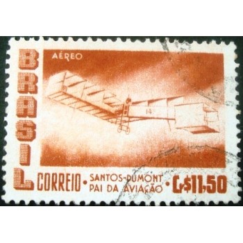 Imagem similar à do selo postal do Brasil de 1956 14 Bis 11,50 M