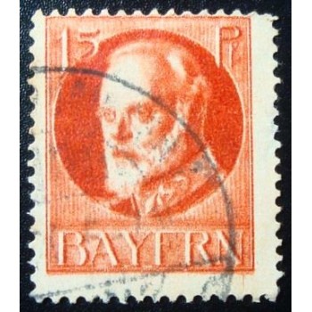 Imagem similar à do selo postal anunciado da Alemanha Bavária 1920 King Ludwig III 15