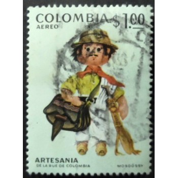Selo postal da Colômbia de 1972 Vendor