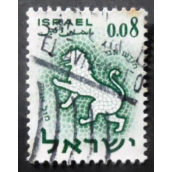 Imagem similar à do selo postal de Israel de 1961 Lion