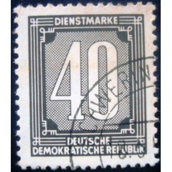 Selo postal da Alemanha Oriental de 1956 Digits 40