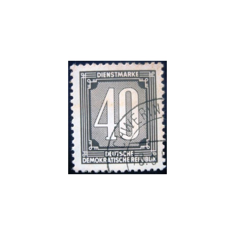 Selo postal da Alemanha Oriental de 1956 Digits 40