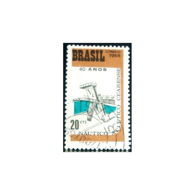 Imagem similar à do selo postal do Brasil de 1969 Náutico Atlético Cearense N