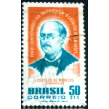 Imagem similar à do selo postal do Brasil de 1969 Teles de Menezes U