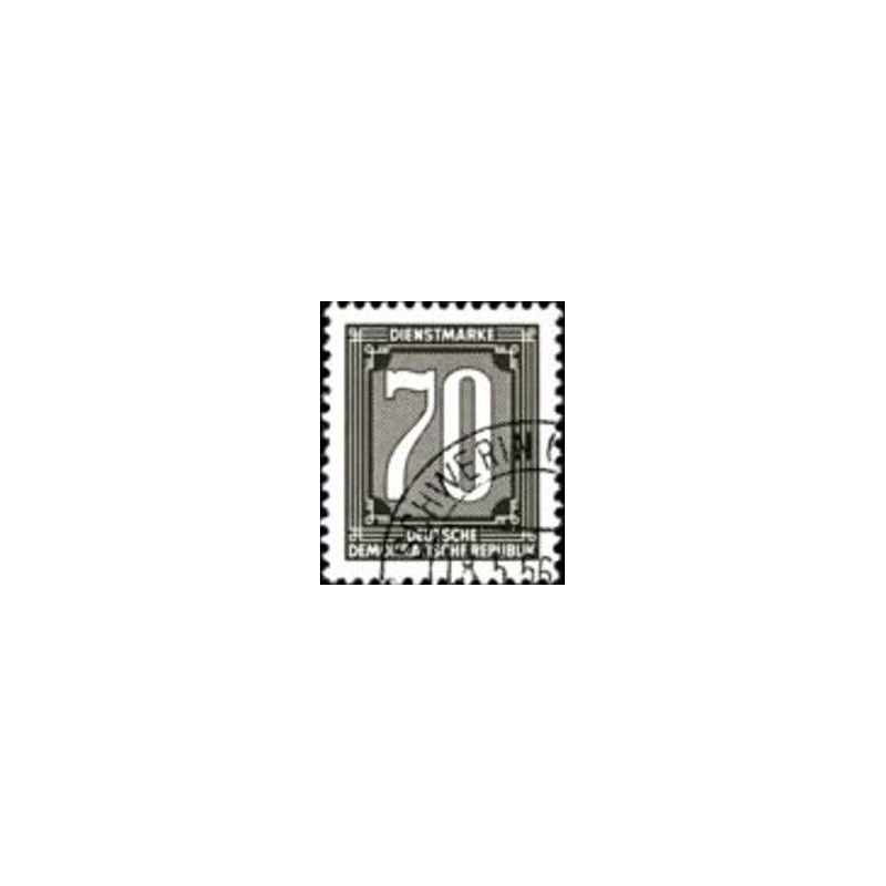 Selo postal da Alemanha Oriental de 1956 Digits 70