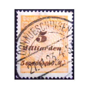 Selo da Alemanha Reich de 1923 Value in Milliarden 5