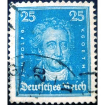 Selo postal da Alemanha Reich de 1926 Johann Wolfgang von Goethe