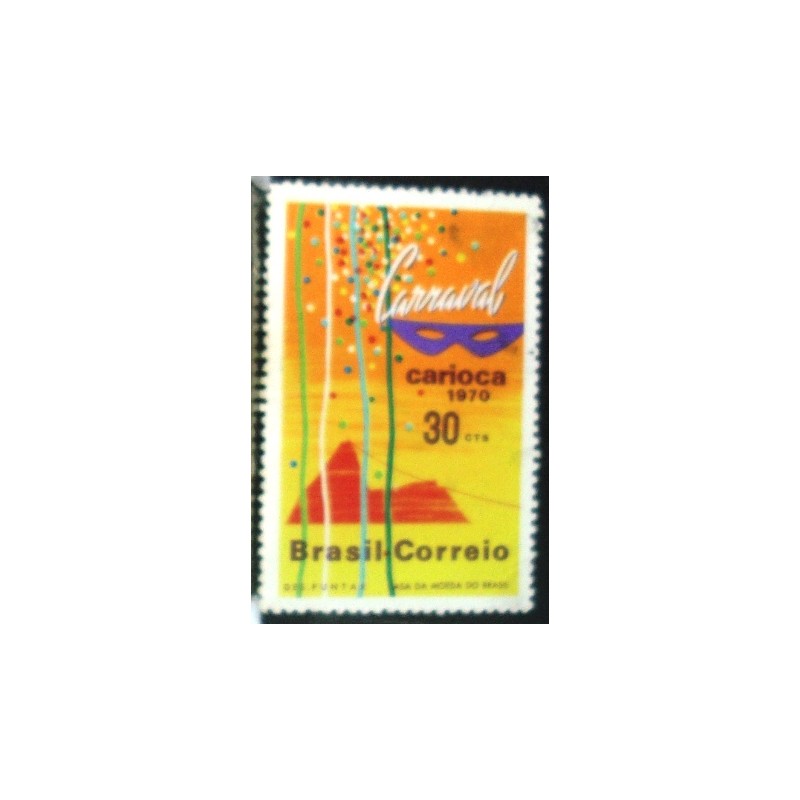 Selo postal do Brasil de 1970 Carnaval Carioca 30 M