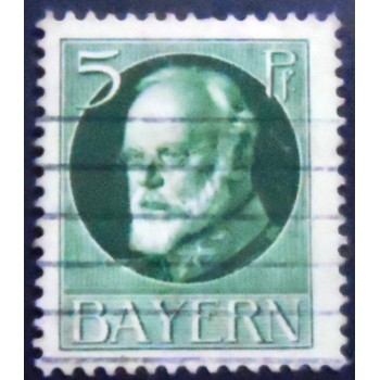 Imagem similar à do selo postal anunciado da Alemanha Baviera de 1914 King Ludwig III