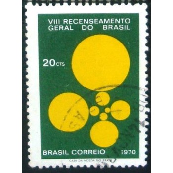 Imagem similar à do selo postal do Brasil de 1970 Recenseamento U