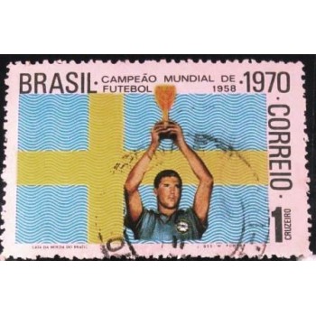 Imagem simular à do selo postal do Brasil de 1970 Hideraldo Luiz Bellini