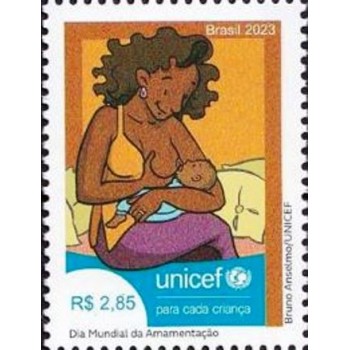 Selo postal do Brasil de 2023 Mulher Negra M