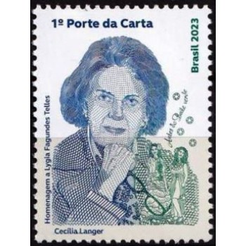 Selo postal do Brasil de 2023 Lygia Fagundes Telles