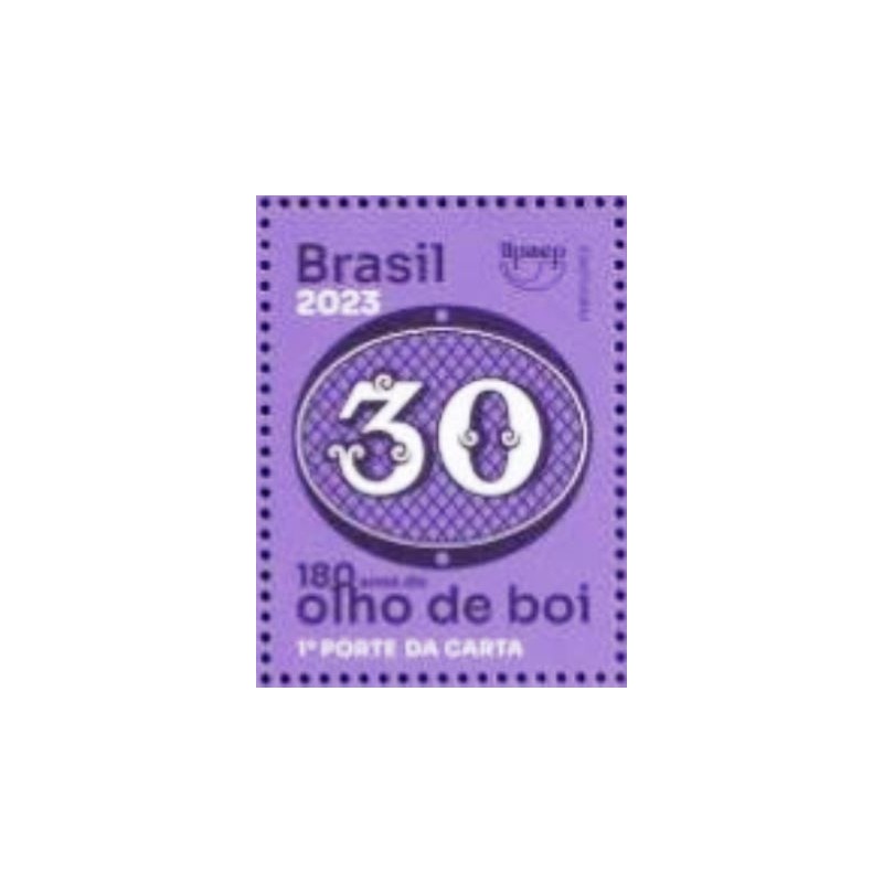Selo postal do Brasil de 2023 30 Réis M