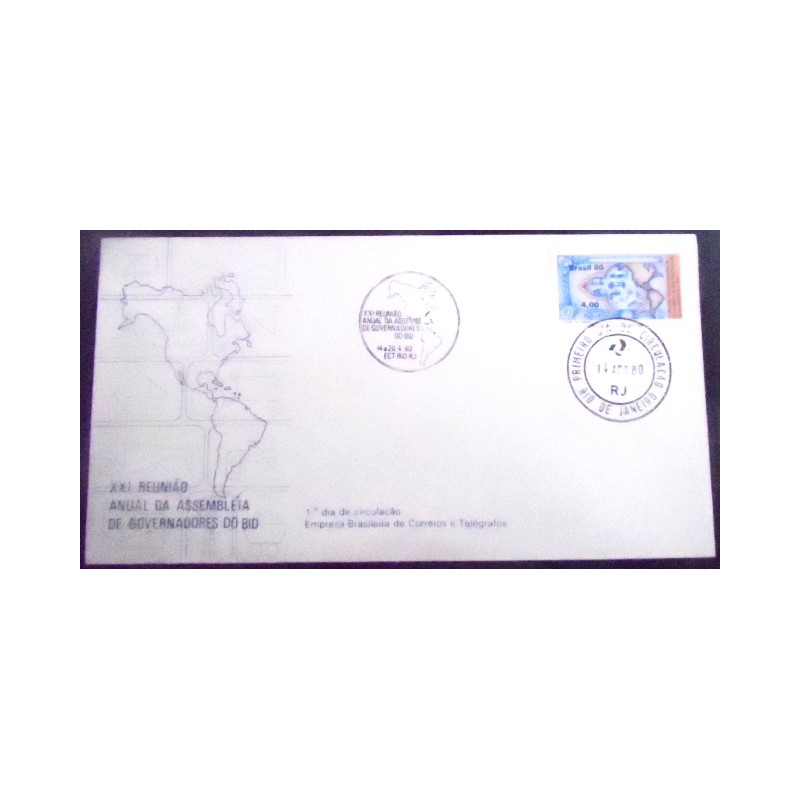 Envelope FDC Oficial de 1980 FDC nº 192 Alternativas Energéticas