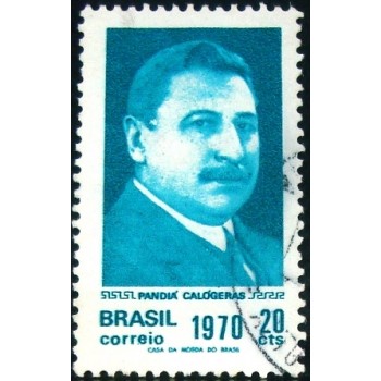 Imagem similar à do selo postal do Brasil de 1970 Pandiá Calógenas U