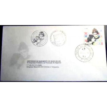 Envelope FDC Oficial de 1980 - Hellen Keller 17626