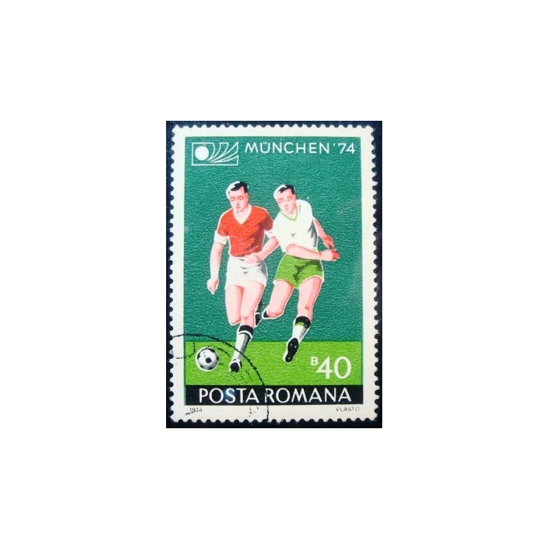 Selo postal da Romênia de 1974 Munchen 1974 40