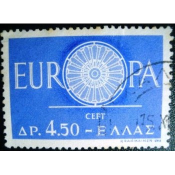 Imagem similar à do selo postal da Grécia de 1960 Europa (C.E.P.T.)
