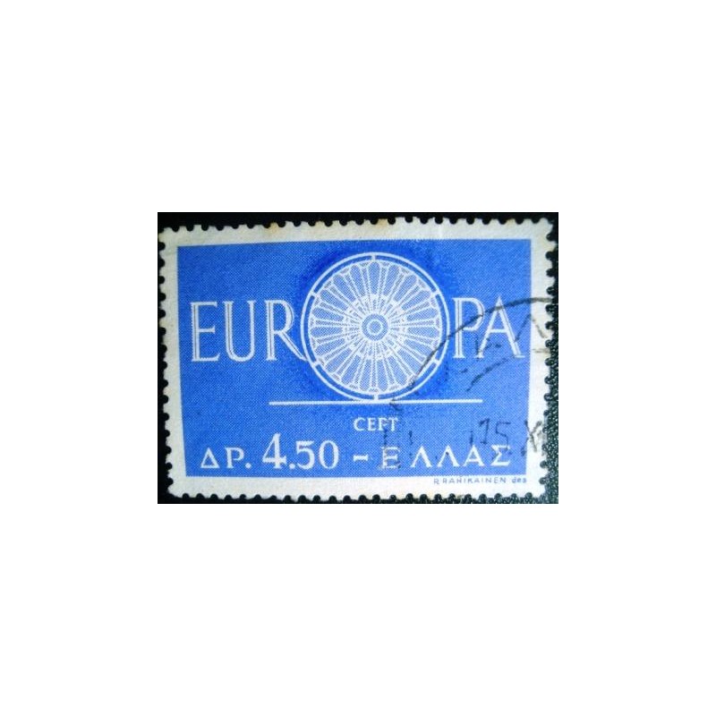 Imagem similar à do selo postal da Grécia de 1960 Europa (C.E.P.T.)