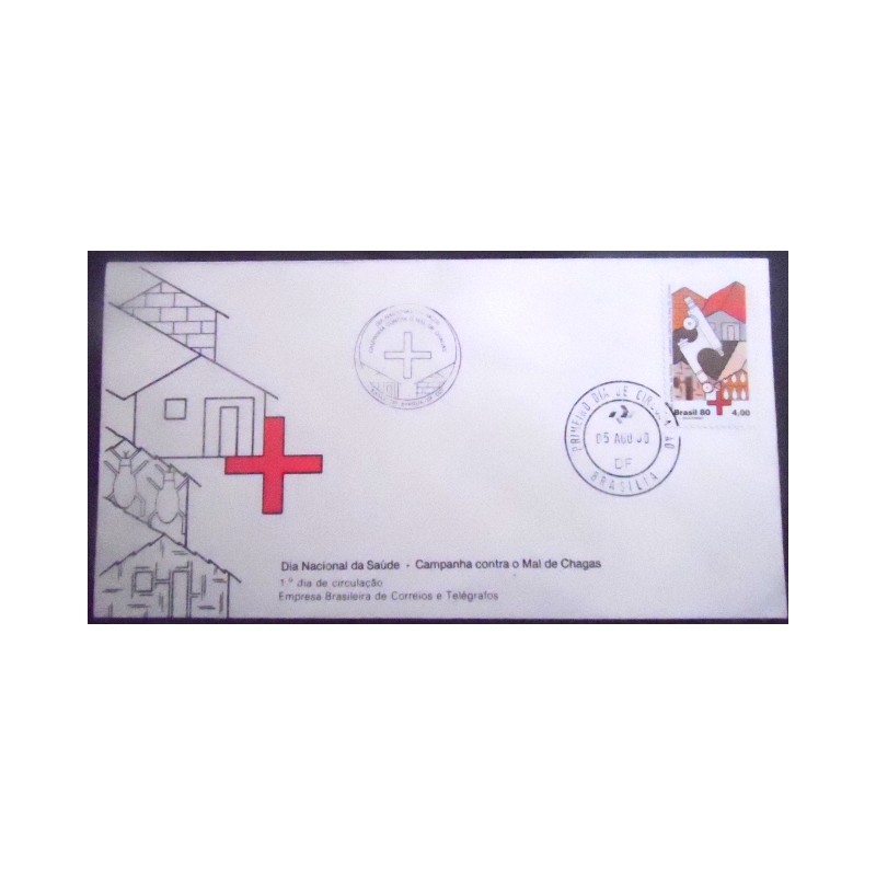 FDC Oficial nº 205 de 1980 Mal de Chagas 2443