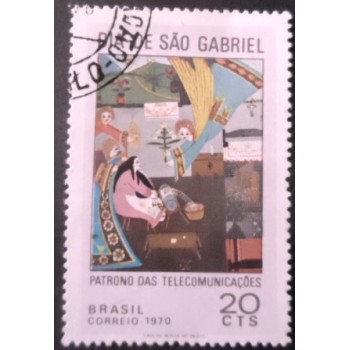 Selo postal do Brasil de 1970 São Gabriel M1D