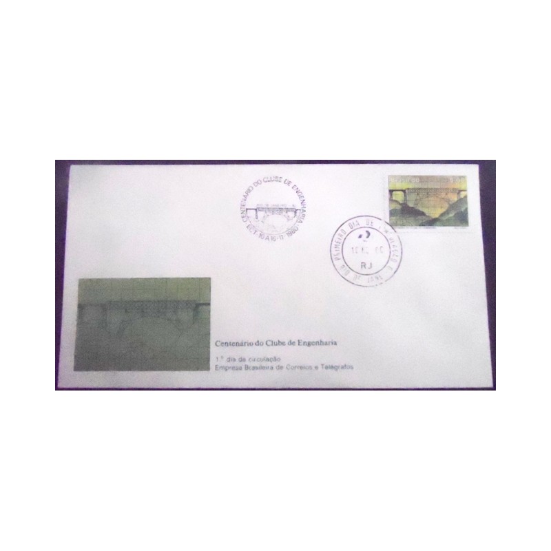 Envelope FDC Oficial Nº 212 Clube de Engenharia 6683