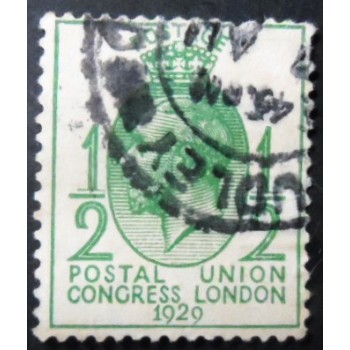 Selo postal do Reino Unido de 1929 Postal Union Congress ½