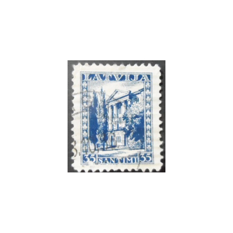Selo postal da Letônia de 1934 Government Palace U