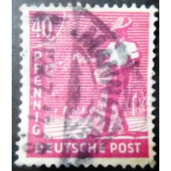 Selo postal da Alemanha Trizona de 1947 2nd Allied Control Council