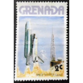Selo postal de Grenada de 1978 Space Shuttle Launch