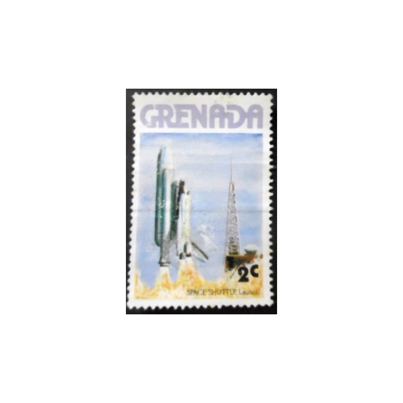 Selo postal de Grenada de 1978 Space Shuttle Launch