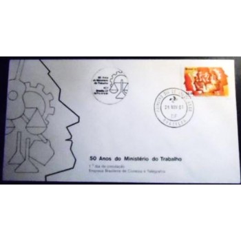 FDC Oficial de 1981 nº 240 Ministério do Trabalho 4656