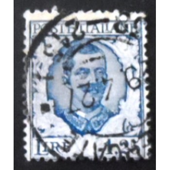 Selo postal da Itália de 1926 King Vittorio Emanuele III 1,25 U