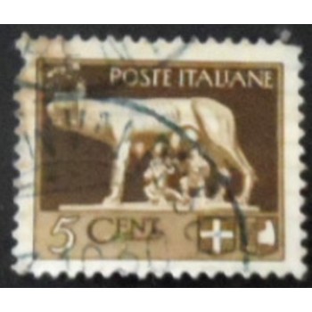 Selo postal da Itália de 1929 Romulus and Remus