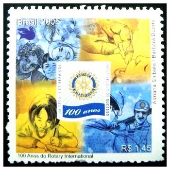 Selo postal do Brasil de 2005 ROTARY M