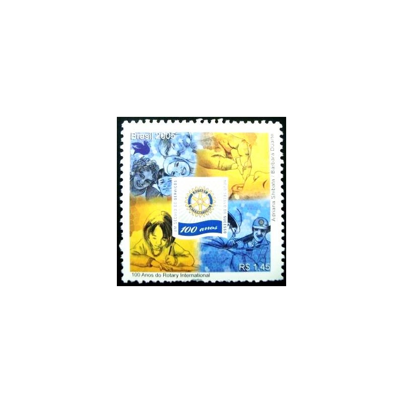 Selo postal do Brasil de 2005 ROTARY M