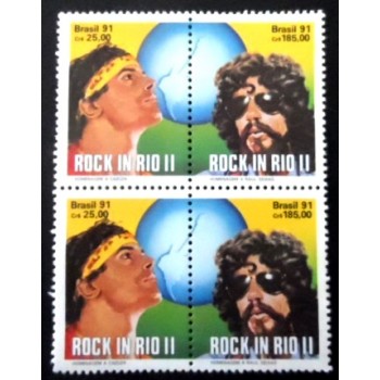 Par de se-tenant do Brasil de 1991 Rock in Rio II