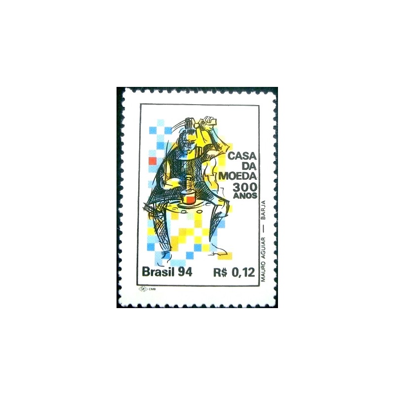 Selo postal do Brasil de 1994 Moedeiro