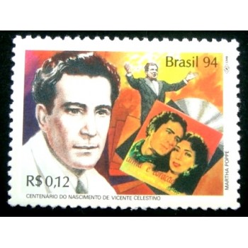 Selo postal do Brasil de 1994 - Vicente Celestino M
