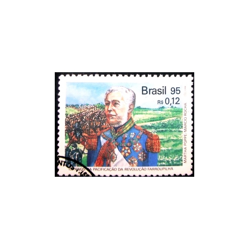 Selo postal do Brasil de 1995 Duque de Caxias NCC