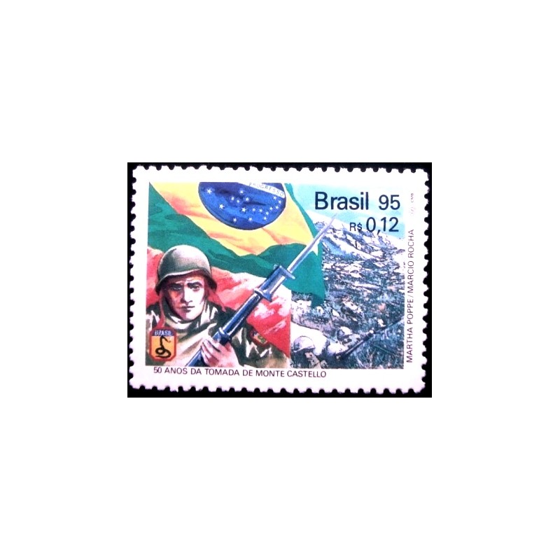 Selo postal do Brasil de 1995 - Monte Castelo M